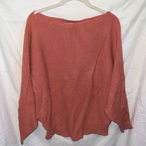 Forever 21 pink flaire sleeve off the shoulder top